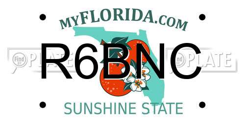 R6BNC Florida License Plate