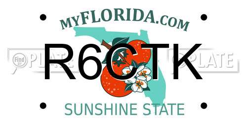 R6CTK Florida License Plate