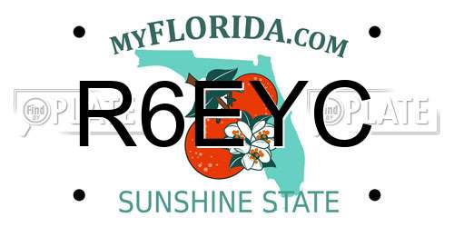 R6EYC Florida License Plate