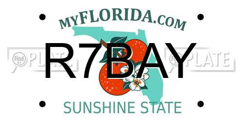 R7BAY Florida License Plate