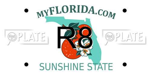 R8 Florida License Plate