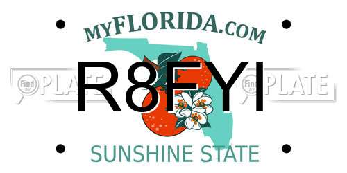 R8FYI Florida License Plate