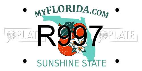 R997 Florida License Plate