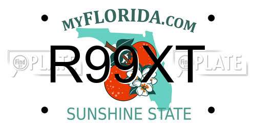 R99XT Florida License Plate