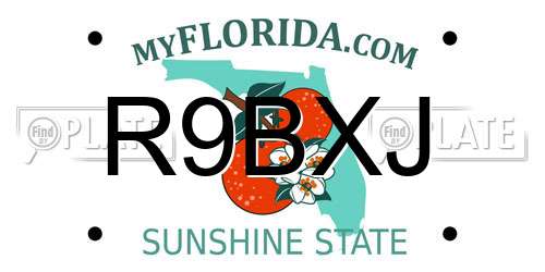 R9BXJ Florida License Plate