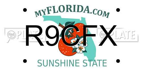 R9CFX Florida License Plate
