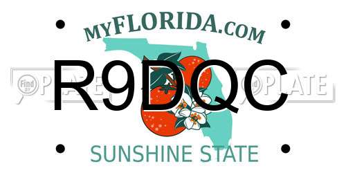 R9DQC Florida License Plate
