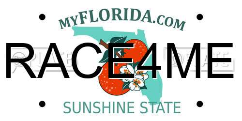 RACE4ME Florida License Plate