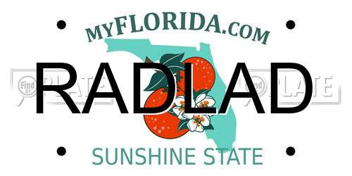 RADLAD Florida License Plate