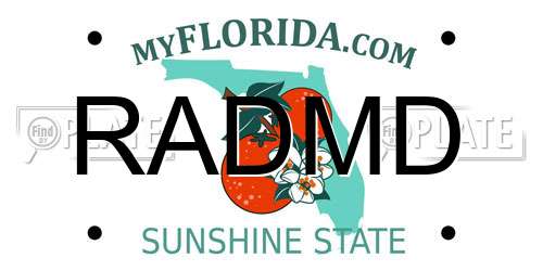 RADMD Florida License Plate