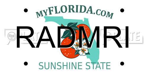 RADMRI Florida License Plate