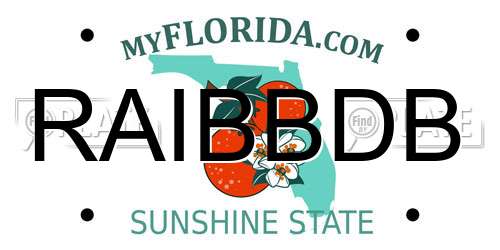 RAIBBDB Florida License Plate