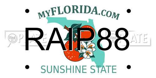 RAIP88 Florida License Plate