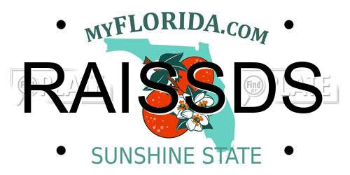RAISSDS Florida License Plate