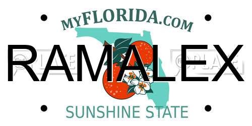 RAMALEX Florida License Plate