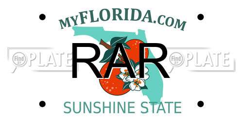 RAR Florida License Plate
