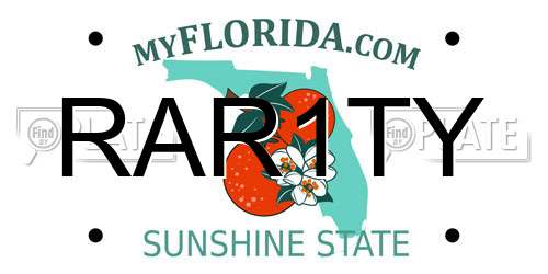 RAR1TY Florida License Plate