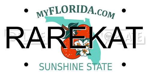 RAREKAT Florida License Plate