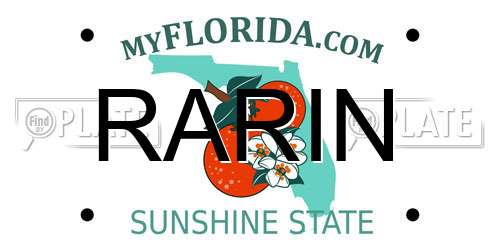 RARIN Florida License Plate