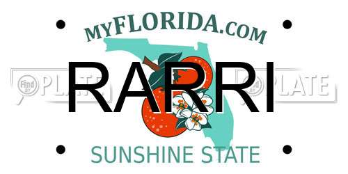 RARRI Florida License Plate