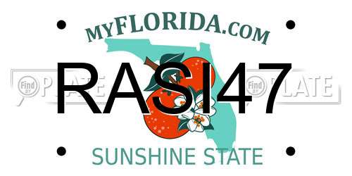 RASI47 Florida License Plate