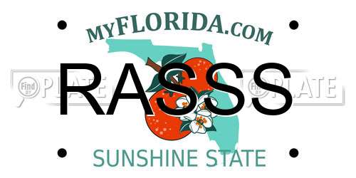 RASSS Florida License Plate