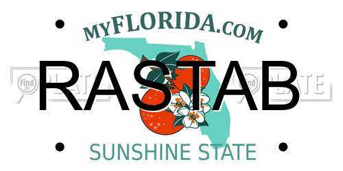 RASTAB Florida License Plate