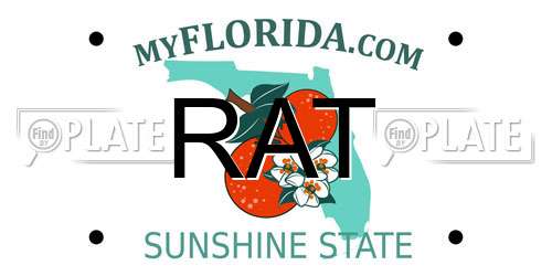 RAT Florida License Plate