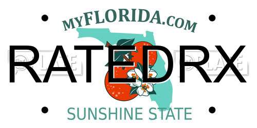 RATEDRX Florida License Plate