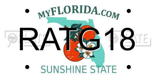 RATG18 Florida License Plate