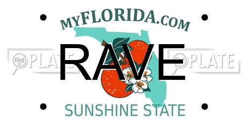 RAVE Florida License Plate