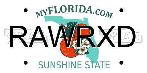 RAWRXD Florida License Plate