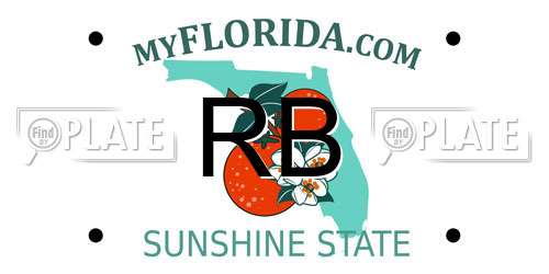 RB Florida License Plate