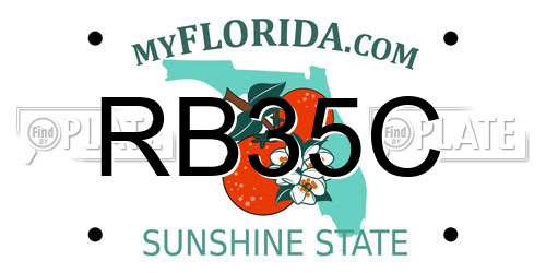 RB35C Florida License Plate