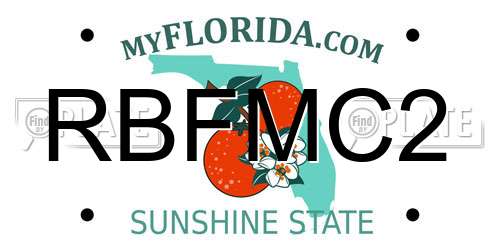 RBFMC2 Florida License Plate