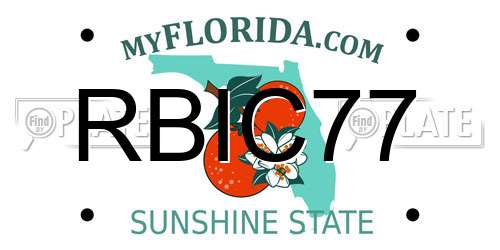 RBIC77 Florida License Plate