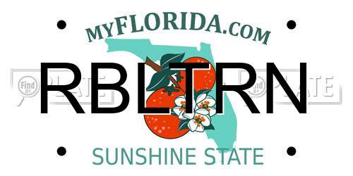 RBLTRN Florida License Plate