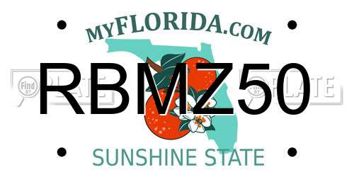 RBMZ50 Florida License Plate