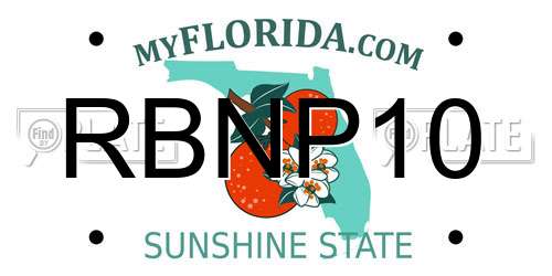 RBNP10 Florida License Plate