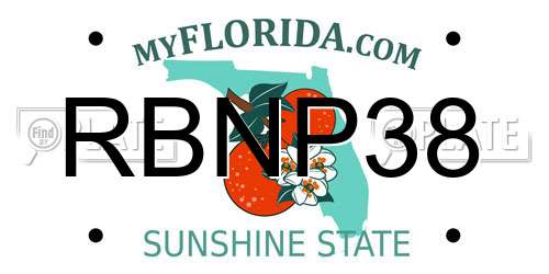 RBNP38 Florida License Plate