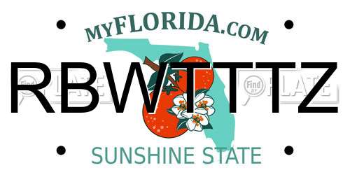 RBWTTTZ Florida License Plate
