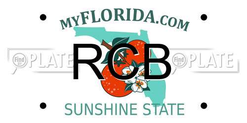 RCB Florida License Plate