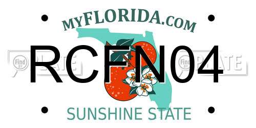 RCFN04 Florida License Plate