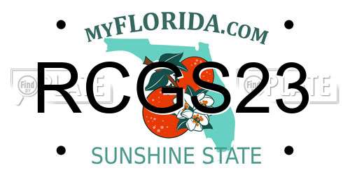 RCGS23 Florida License Plate