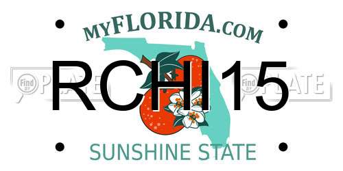 RCHI15 Florida License Plate
