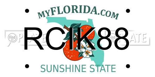 RCIK88 Florida License Plate
