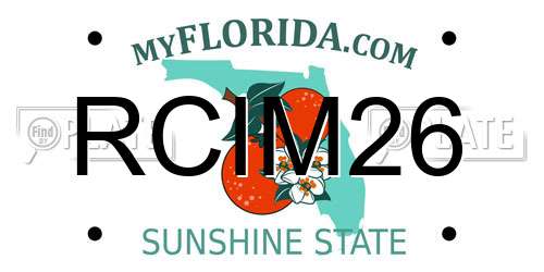 RCIM26 Florida License Plate