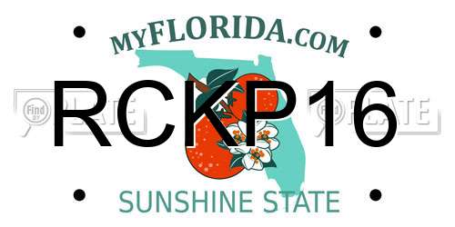RCKP16 Florida License Plate