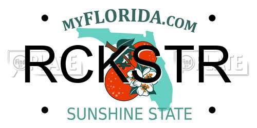 RCKSTR Florida License Plate