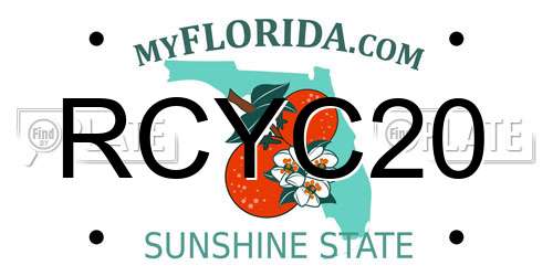 RCYC20 Florida License Plate